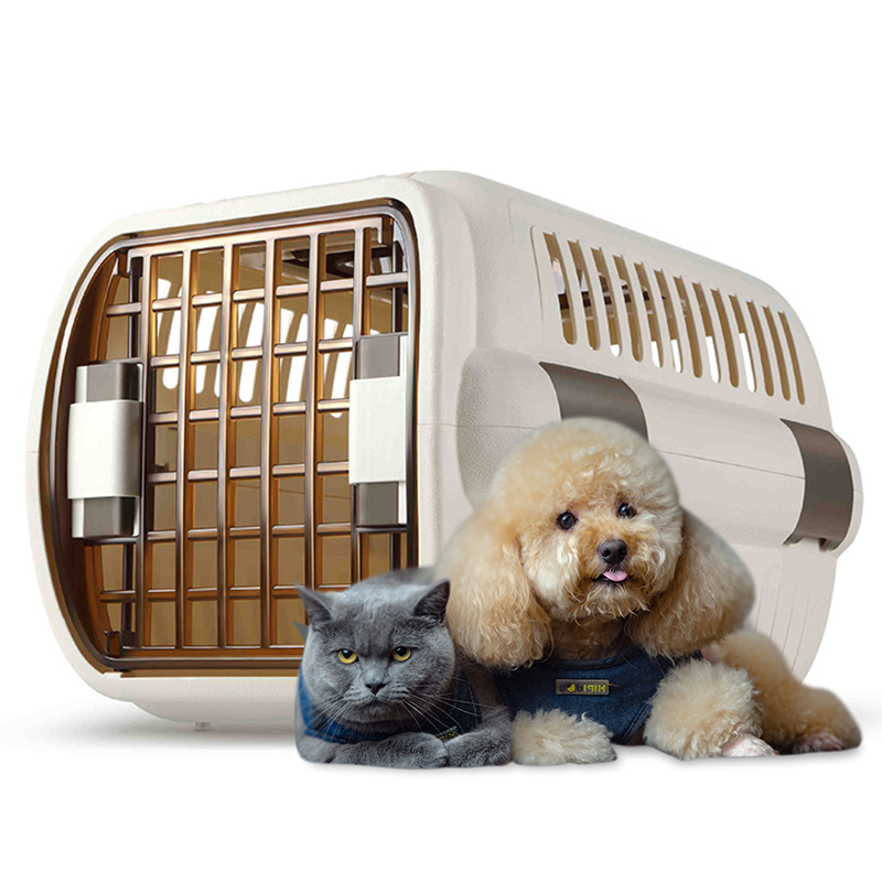 猫乐适猫咪航空箱 外出手提便携式托运箱 小型犬狗狗出行空运笼子 宠物太空舱 标准号500型