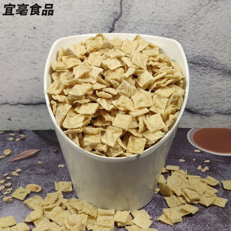 美朝福胡辣汤专用面筋干面筋片面筋片批发早餐店商用面筋脱水干面筋
