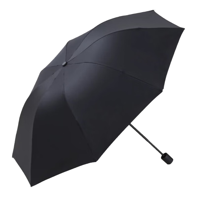 【已售100万】手动UV折叠黑胶防晒防紫外线遮阳晴雨两用伞 【晴雨两用】银胶涂层 颜色随机