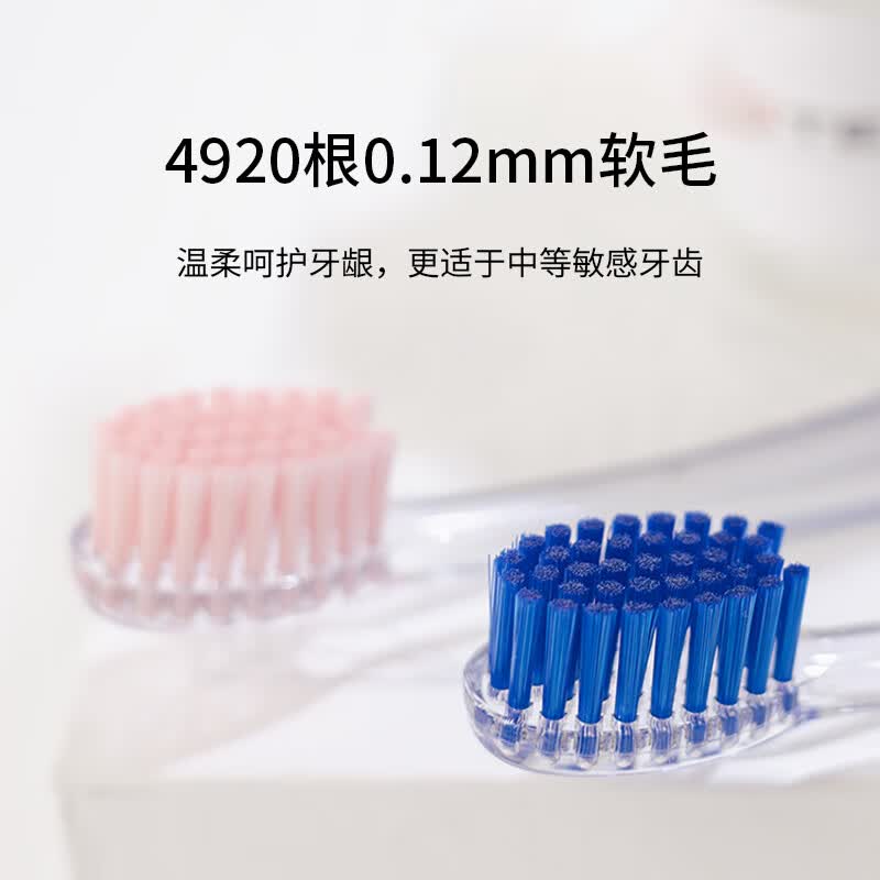 TELLO瑞士进口泰尔乐超软毛牙刷中毛细毛呵护牙龈口腔敏感男女成人牙刷 软毛 1支 【颜色可备注】-日常清洁
