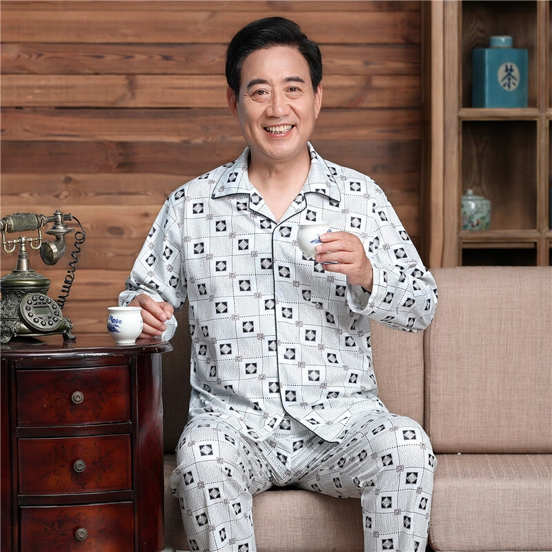 缘笛病号服男大号 医院短袖病员患者男长袖套装家居服男士病人护理