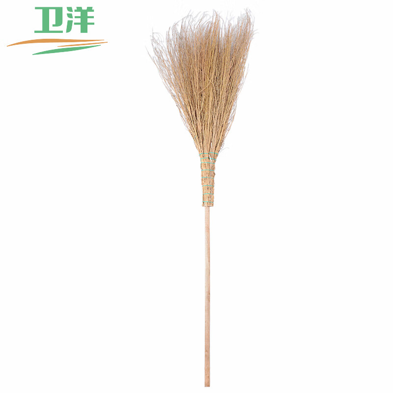 衛(wèi)洋 木桿鐵掃把 植物環(huán)衛(wèi)大掃把 棉掃帚掃馬路大號笤帚 單只裝