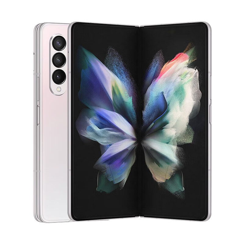 三星（SAMSUNG）【分期免息】Galaxy Z Fold3 5G折叠屏智能手机 7.6英寸 海外版 fold3 雪川银 12+256G 韩版【分期免息】