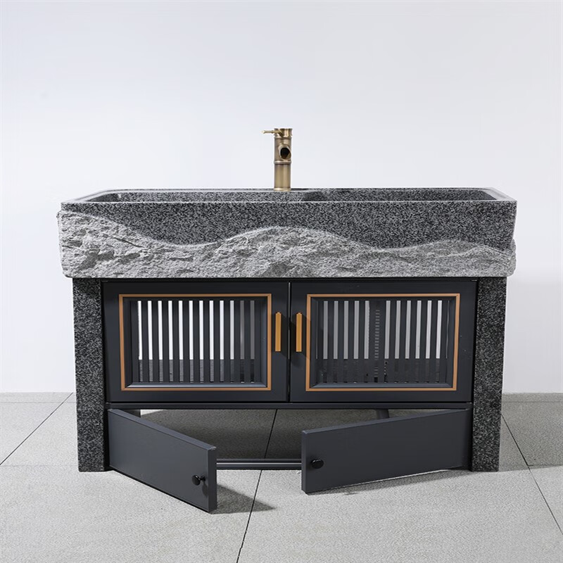 oemg花岗岩石头水槽水池户外庭院洗手盆大理石洗手池室外整园艺辅材