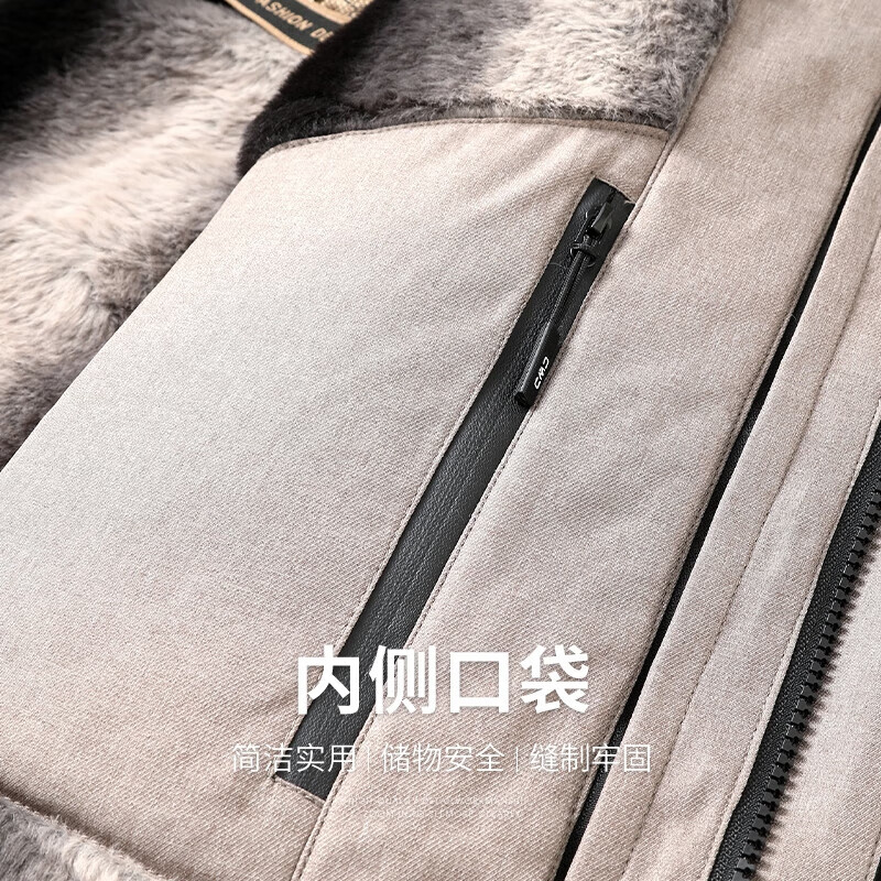 老爷车（LAOYECHE）【90绒三合一】羽绒服男士冬季新款爸爸装外套男中老年人保暖冬装 黑色 XL (180)