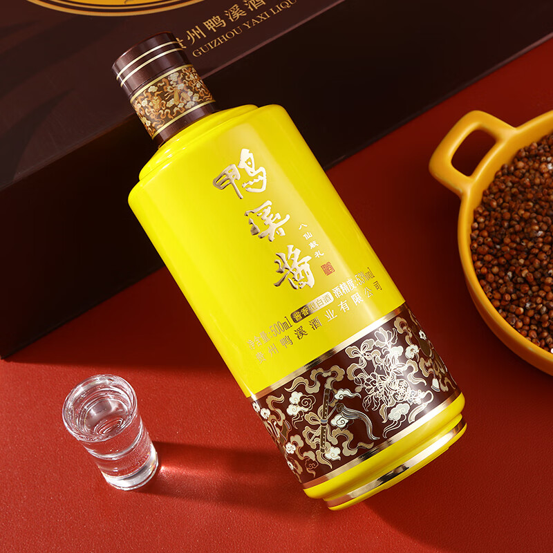鸭溪酒【礼品礼盒送礼】八仙献礼53度酱香型白酒贵州500ml*2瓶礼盒装 53%vol 500mL 2瓶 八仙献礼 礼盒装