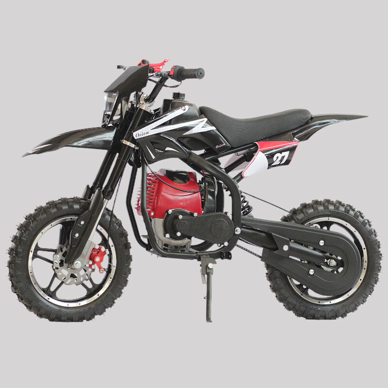 zhio2024灯款49cc迷你小型儿童摩托车汽油版电启动电动车越野车小高赛