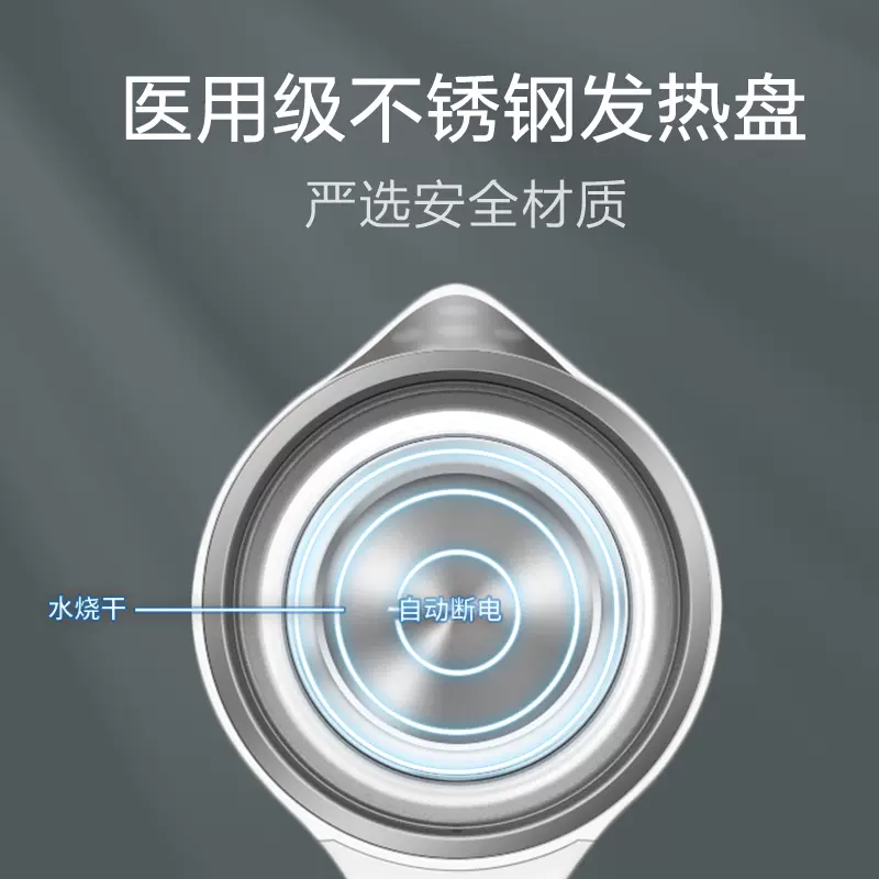 海尔(Haier)恒温壶玻璃婴儿调奶器 多功能冲泡奶粉智能电热水壶 暖奶器家用 调奶器玻璃壶体 1.5L (BT01无盖)