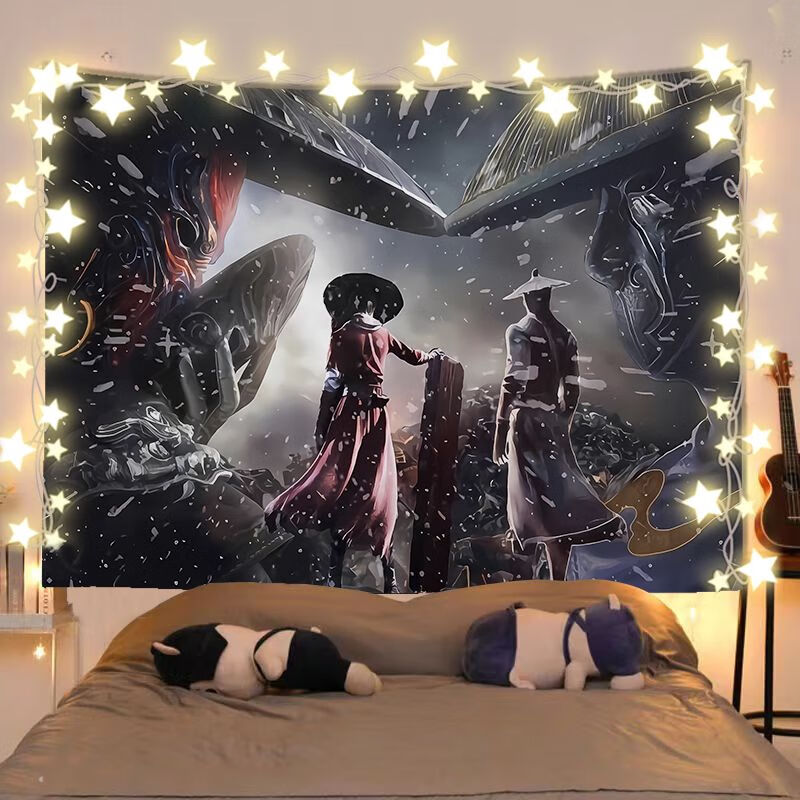 溪悦(shewill)画江湖之天罡 卡通周边不良人不良帅李星云背景布卧室