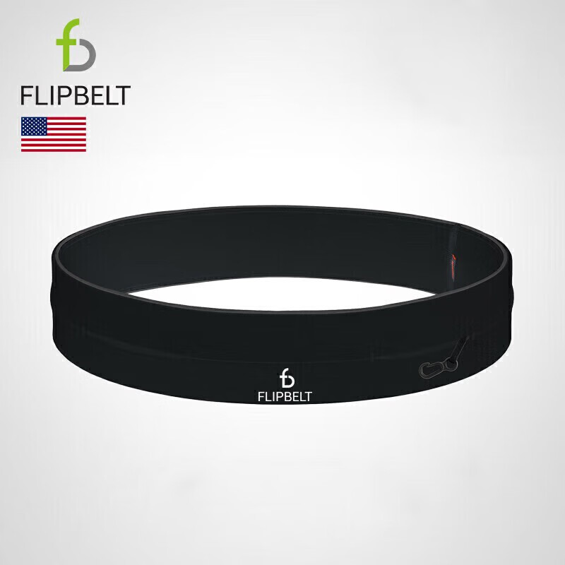 Flipbelt 美国飞比特跑步腰包腰带运动健身马拉松跑步装备手机包经典款黑M