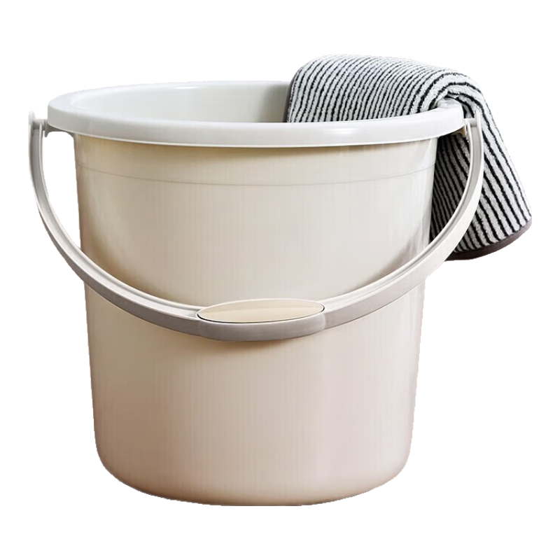 五月花水桶泡腳桶拖把桶洗澡桶多用桶帶提手耐用加厚塑料16L