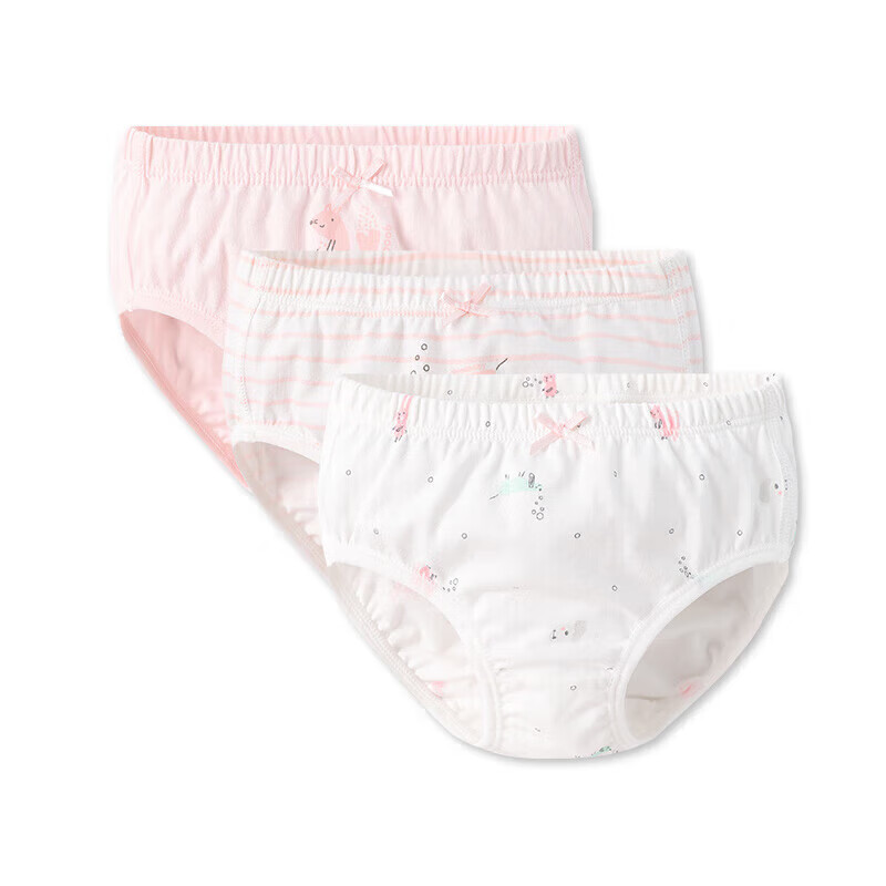 好孩子女童内裤A类纯棉三角女孩儿童内裤礼盒装粉红100 3条装使用感如何?