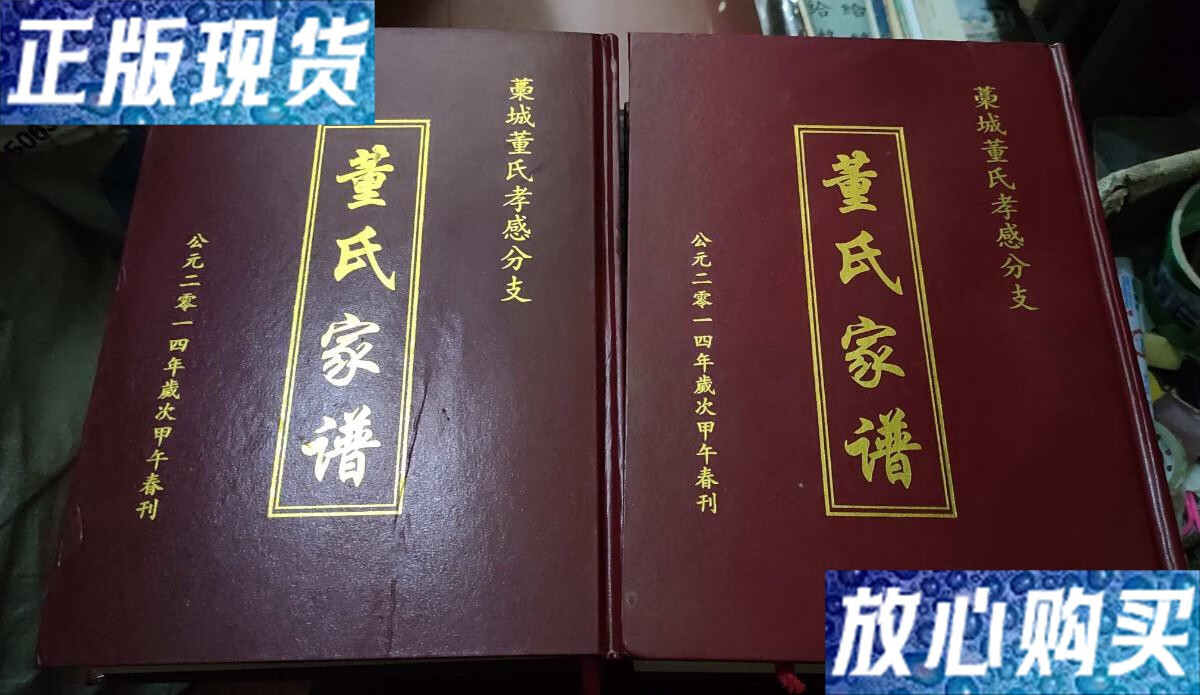 【二手9成新】藁城董氏孝感分支 董氏家谱(一,二卷)全两册 /本编修