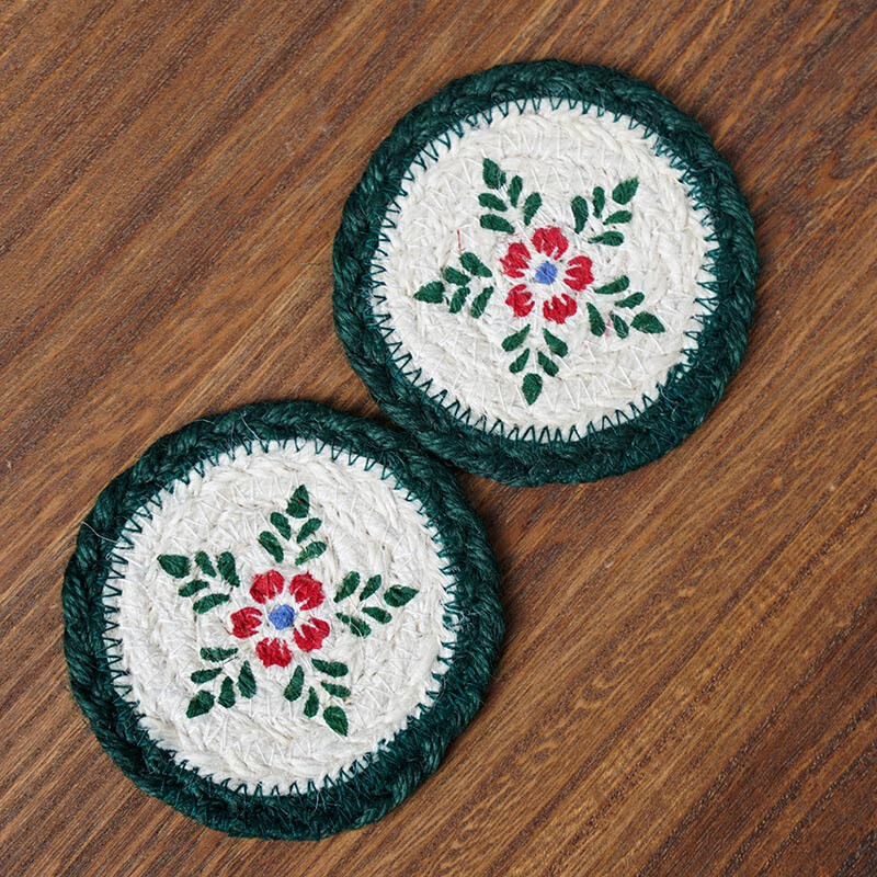 创意手工杯垫隔热防烫垫咖啡杯麻绳编织套装小餐桌垫圆形美式可爱