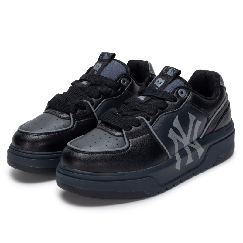 MLB官方运动鞋女鞋子 25情侣板鞋男增高休闲鞋透气学长鞋3ASXCLB3N 纽约洋基队/浅黑色 38 240