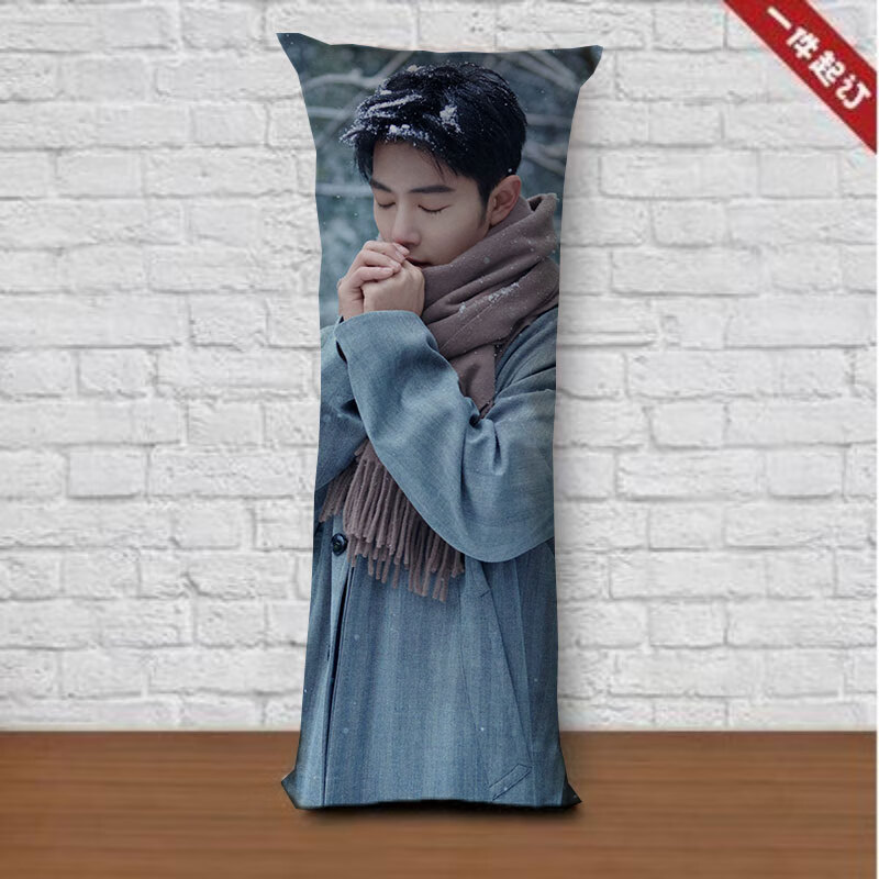 肖战双面含芯等身抱枕人形明星周边长条枕头来图照片定制