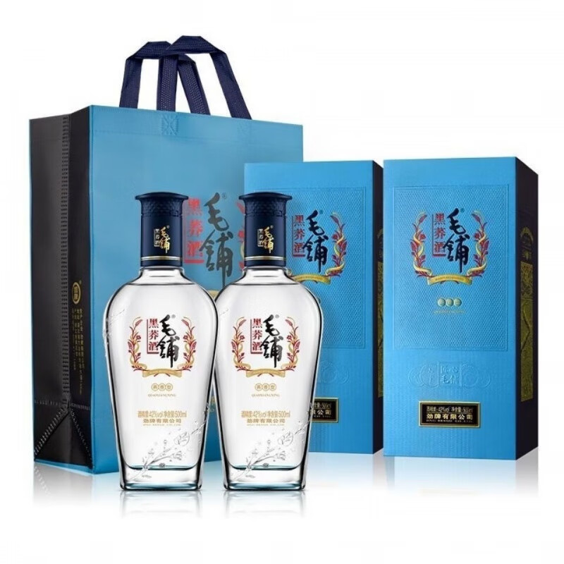 毛铺苦荞酒黑荞42 52度焕新升级苦荞酒500ml*6瓶湖北优级清浓酱香