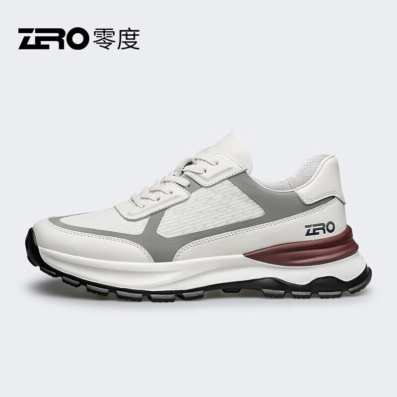 零度zero男鞋2024夏季新款飞织网面鞋柔软舒适百搭厚底轻便运动休闲鞋