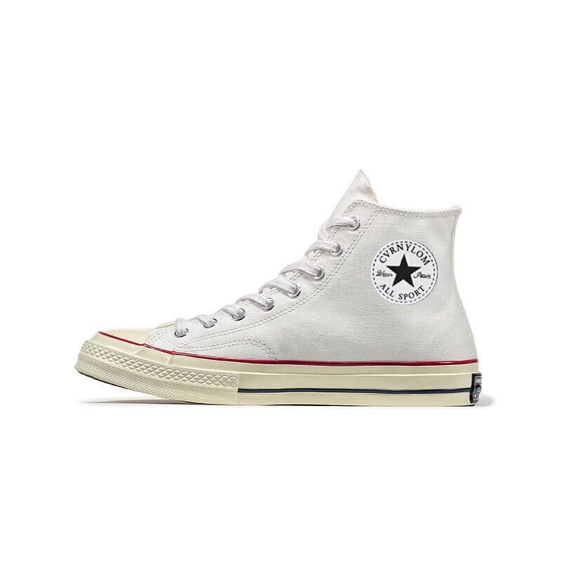 高帮情侣低帮休闲小白鞋女滑板鞋大码鞋 高帮白色 35 225标准运动鞋码