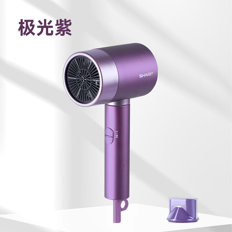 夏普(SHARP) 家用吹风机 高速电吹风低噪音负离子大风力智能温控护发低音大功率速干电吹风学生 IB-RC46C-P