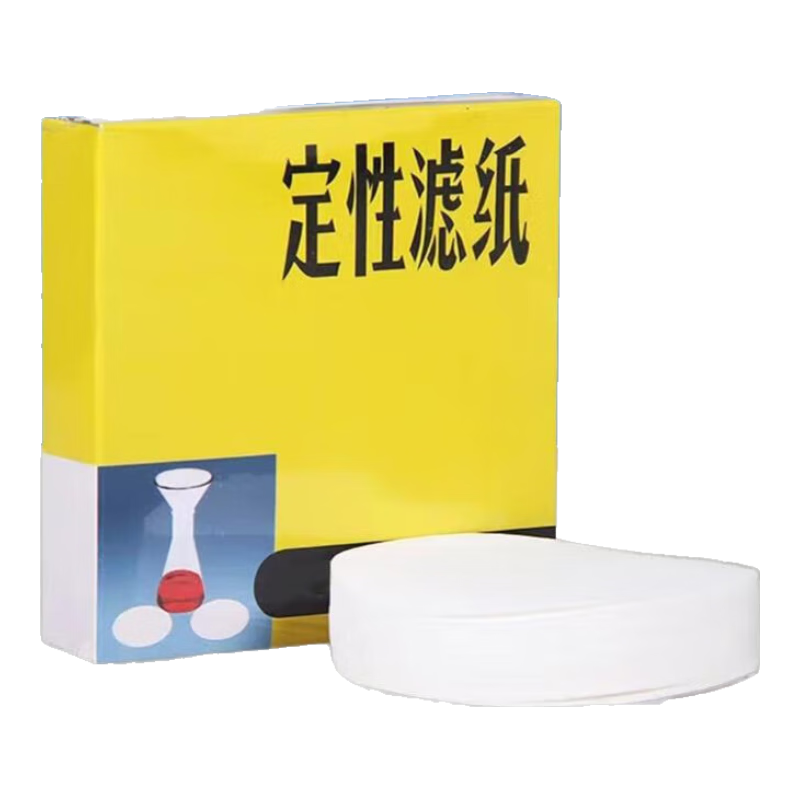 舜江 定性濾紙 多種規格 中速實(shí)驗室檢測濾紙 圓形過(guò)濾試紙每盒100張中學(xué)化學(xué)過(guò)濾實(shí)驗器材 直徑12.5cm濾紙1盒