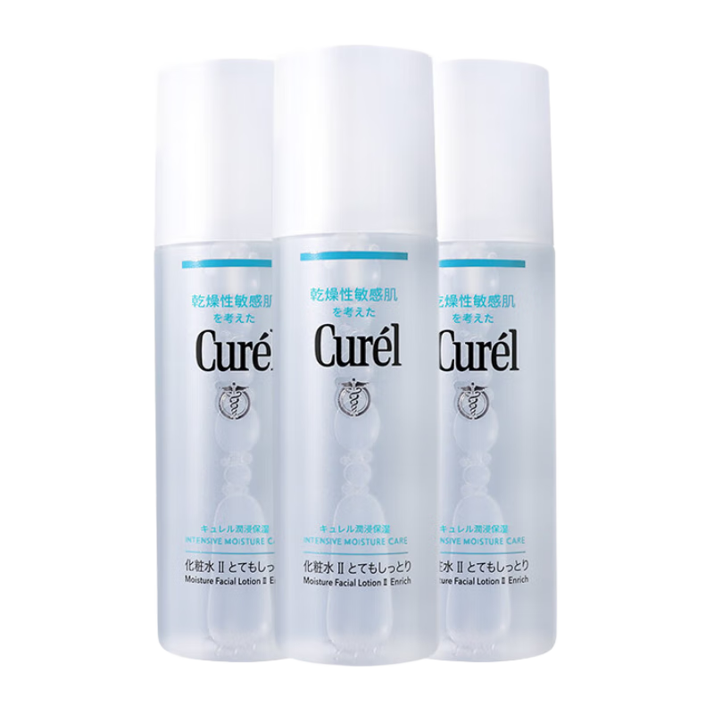 ���ڲ���������Curel��ˬ��ˮ�����ʪ��ױˮ�ºͲ��̼����м���Ů�������ˮԭװ���� 2�ű�׼��3ƿ�����ۿ