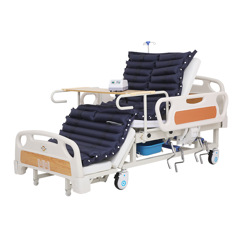 冠奇 護(hù)理床老人家用多功能病床醫(yī)療癱瘓病人升降翻身醫(yī)用床 GQ-B09手動(dòng)護(hù)理床+氣墊