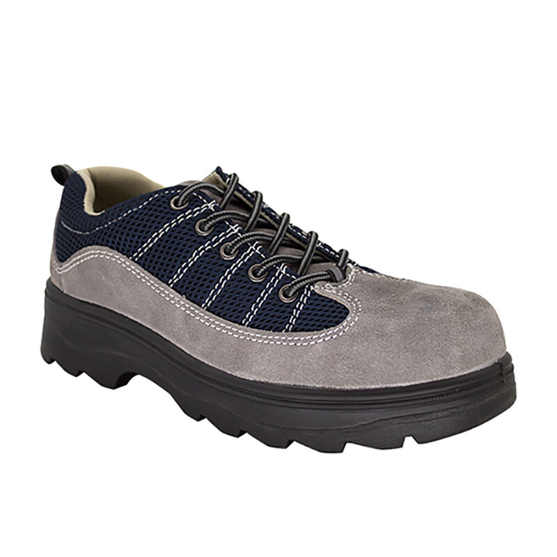 gsp低帮透气款牛皮防砸钢包头pu大底安全鞋劳保鞋工作鞋42码