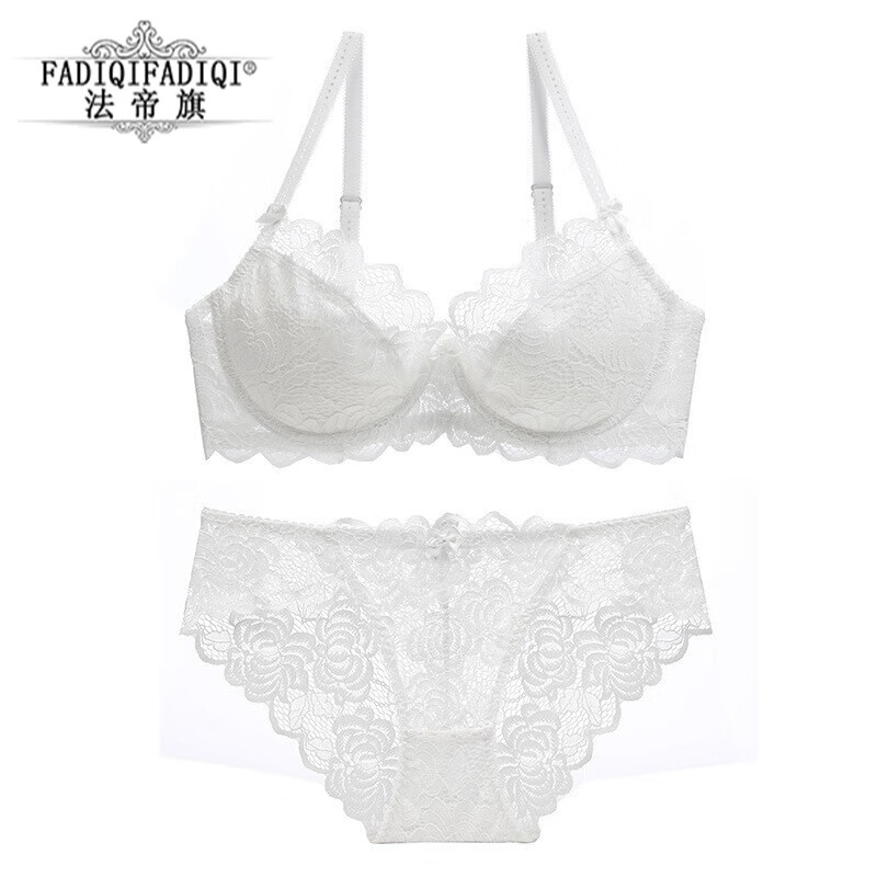 法帝旗品牌欧美性感大码内衣女薄透明透气蕾丝文胸大胸显小防下垂文胸