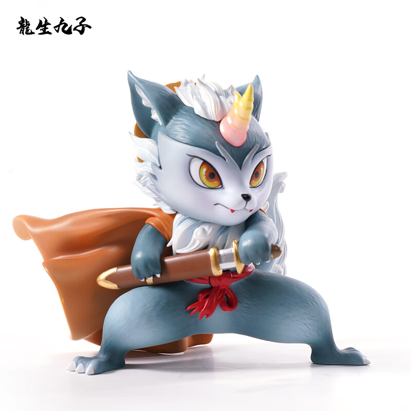 潮玩盲盒桌面摆件艺术品龙年手办送男生 龙生九子-睚眦手办(勇往直前)