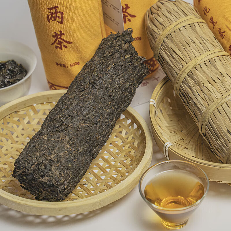 岩亥安化黑茶2012年十两茶500g十年老陈茶千两茶花卷茶 500g