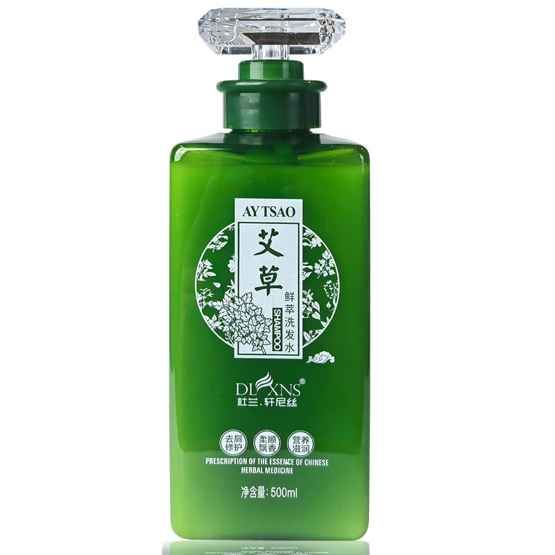 杜兰轩尼丝艾草鲜萃洗发水去屑止痒艾叶天然草本植物去头皮屑控油改善毛躁B 艾草鲜萃洗发水500ml