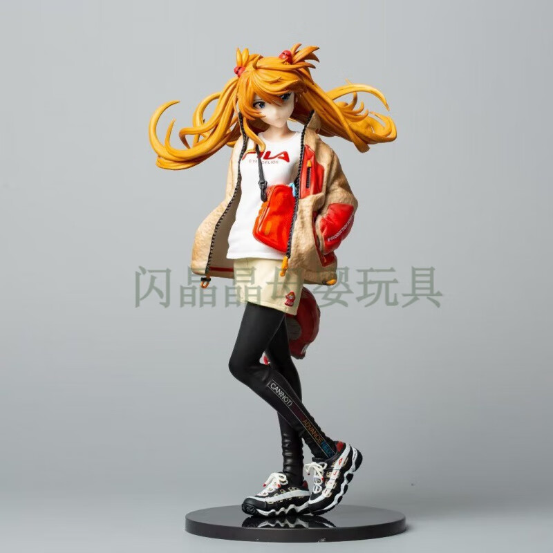 西克里新世纪福音战士周边明日香美少女eva潮流动漫模型二次元摆件 橙