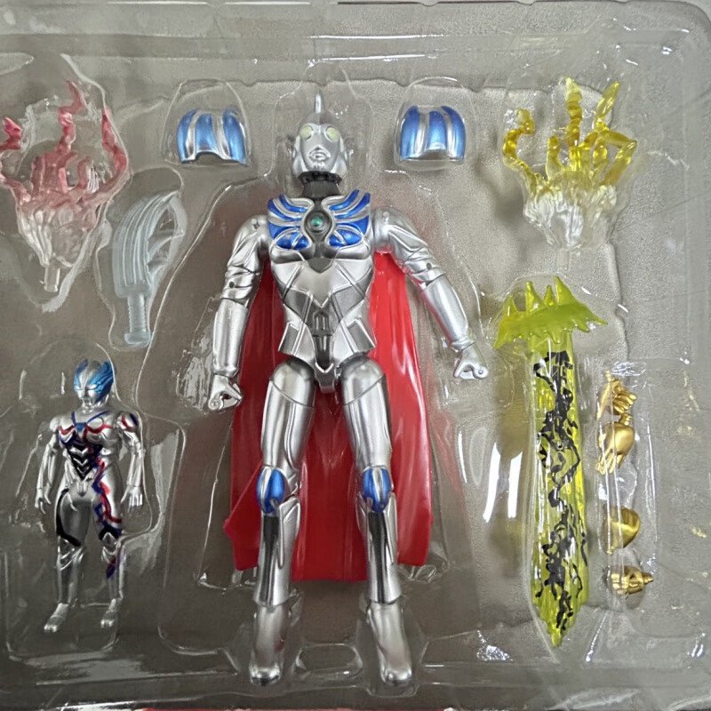 艾克斯 贝利亚 银河 关节可动奥特曼手办男孩礼物 新～雷杰多～ 支架