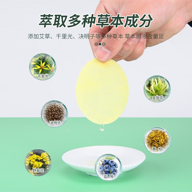 宛神眼青春护眼保健贴适合模糊干涩淡化黑眼圈眼袋红血丝学生熬夜男女 (眼青春)散装33袋(共66贴)