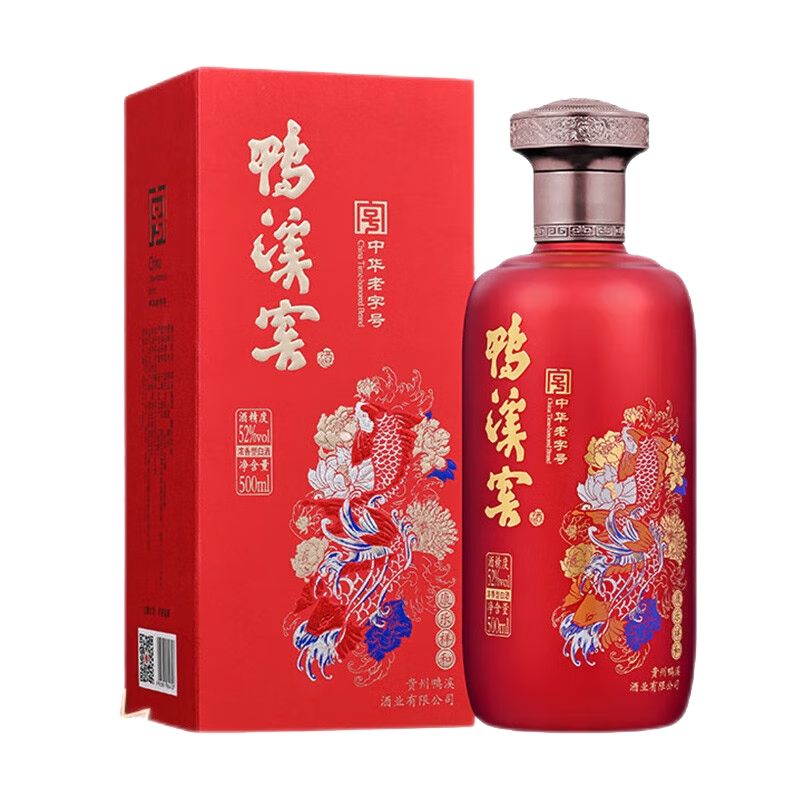 鸭溪康乐祥和 52度 浓香型白酒 口粮酒 贵州白酒 中秋节礼盒6瓶整箱装 52度 500mL 6瓶 整箱装
