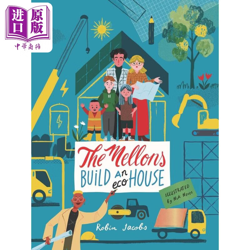 梅隆一家的新房子 the mellons build a house 英文原版 儿童科普绘本