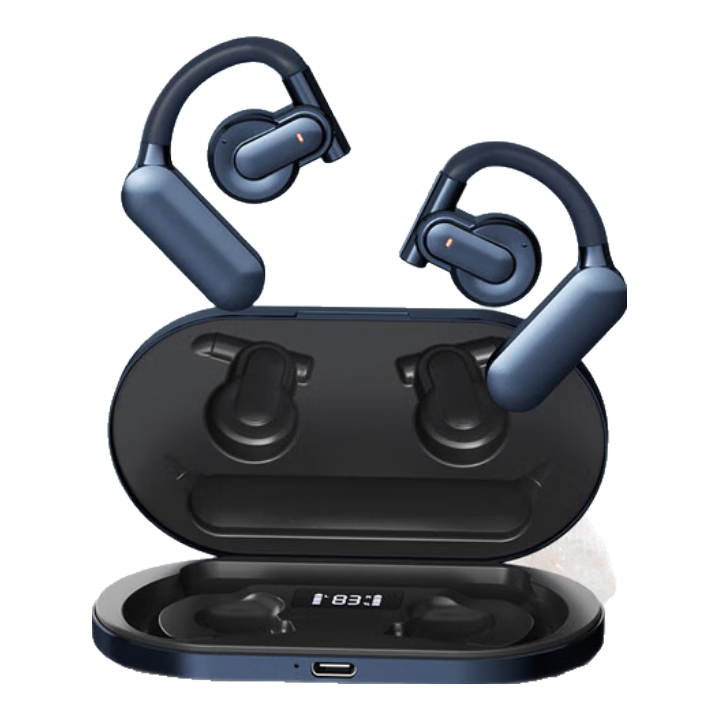 SHINECON千幻魔镜 开放式耳机QH-009挂耳式蓝牙耳机骨传导概念跑步骑行降噪运动耳机 双十一活动