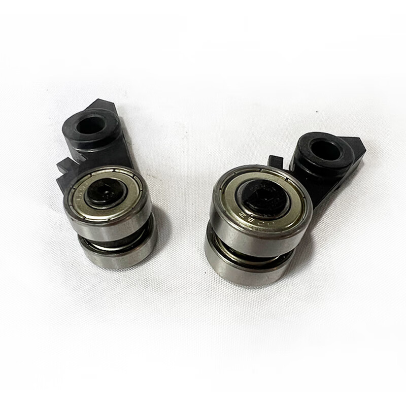 全自动糊盒机粘盒机一脱二压纸轮压角轴承架胶件糊箱机用配件 黑色