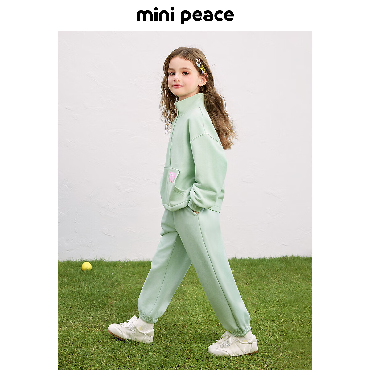 MiniPeace太平鸟童装女童套装FBFCF1331 月石绿 160cm