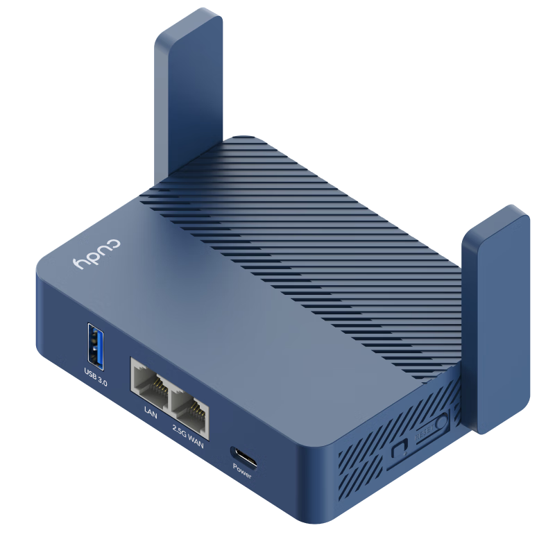 限地区、plus：CUDY AX3000 WiFi 6 迷你路由器 TR3000 2.5G网口 轻Nas USB充电宝供电 家用 宿舍 寝室 便携 随行 
