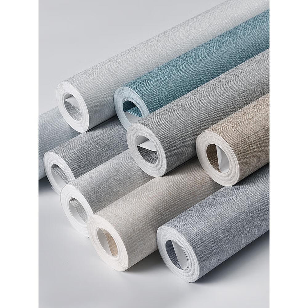 美识壁纸墙布 素色墙壁纸家用房间卧室无纺布工程墙纸简欧非自粘出租