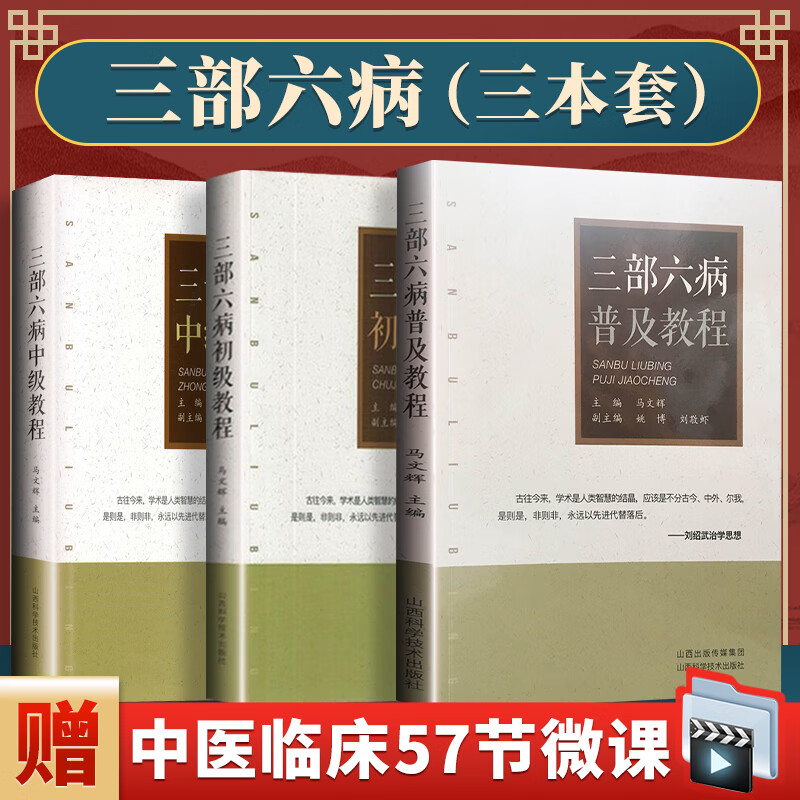 正版3本 刘绍武三部六病普及 初级 中级 马文辉主编 山西科学技术出版