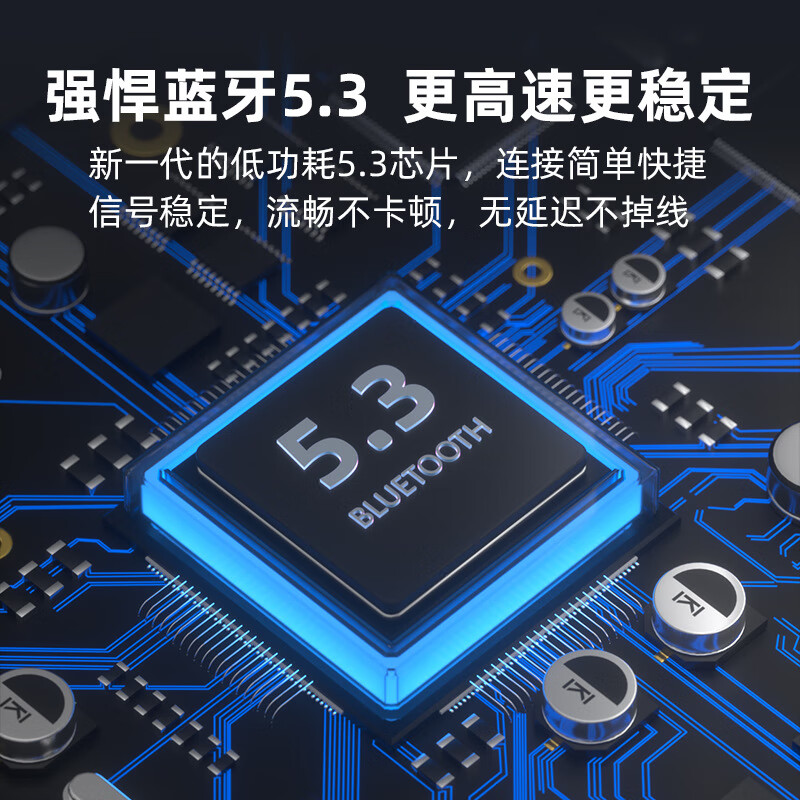 颈挂脖式无线蓝牙耳机跑步运动游戏吃鸡耳麦入耳式可接听电话耳塞 银色-智能数显-中文+英文双模式