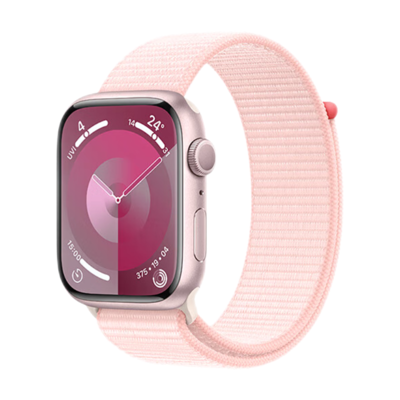 Apple/ƻ�� Watch Series 9 �����ֱ�GPS��45���׷�ɫ���������� ����ɫ�ػ�ʽ�˶����� MR9J3CH/A