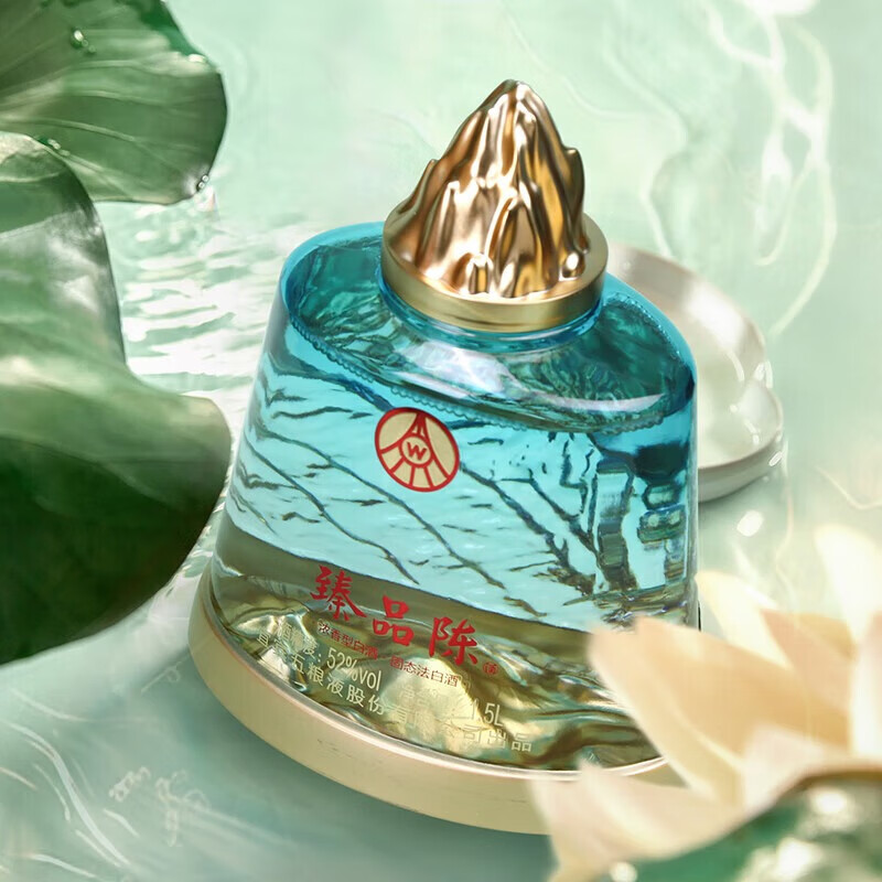 五粮液股份公司出品 浓香型白酒龙年送礼 商务宴席过节团圆酒 52度 1500mL 1坛 臻品陈酒·藏品