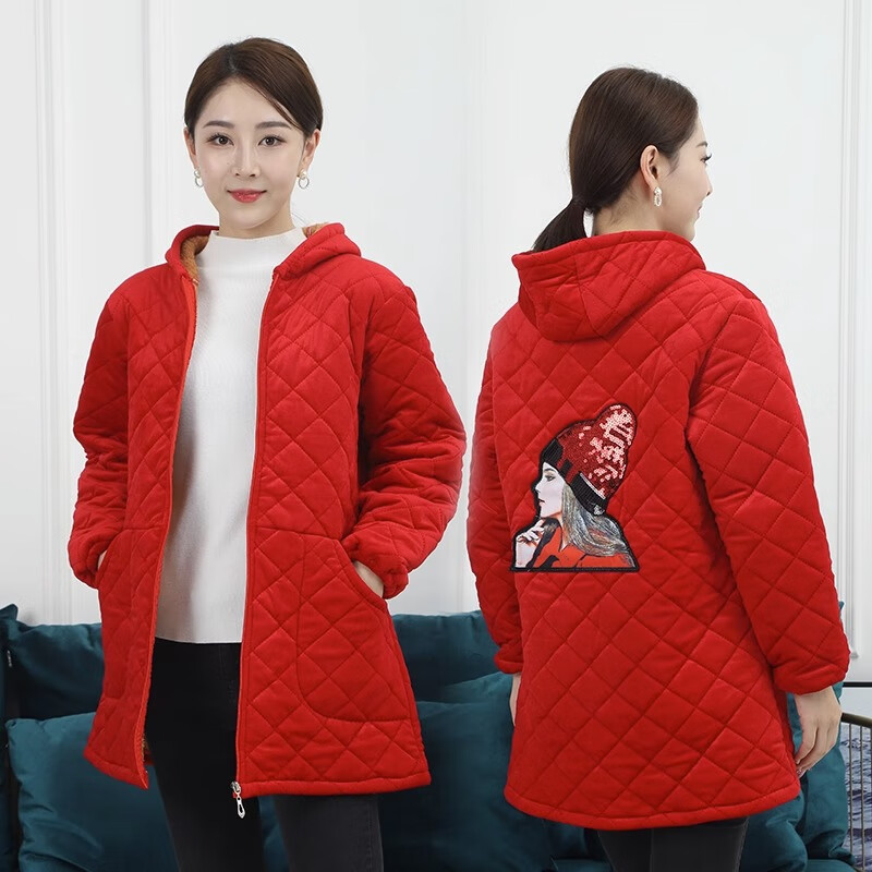 红色贴片美女170[90-110斤穿]