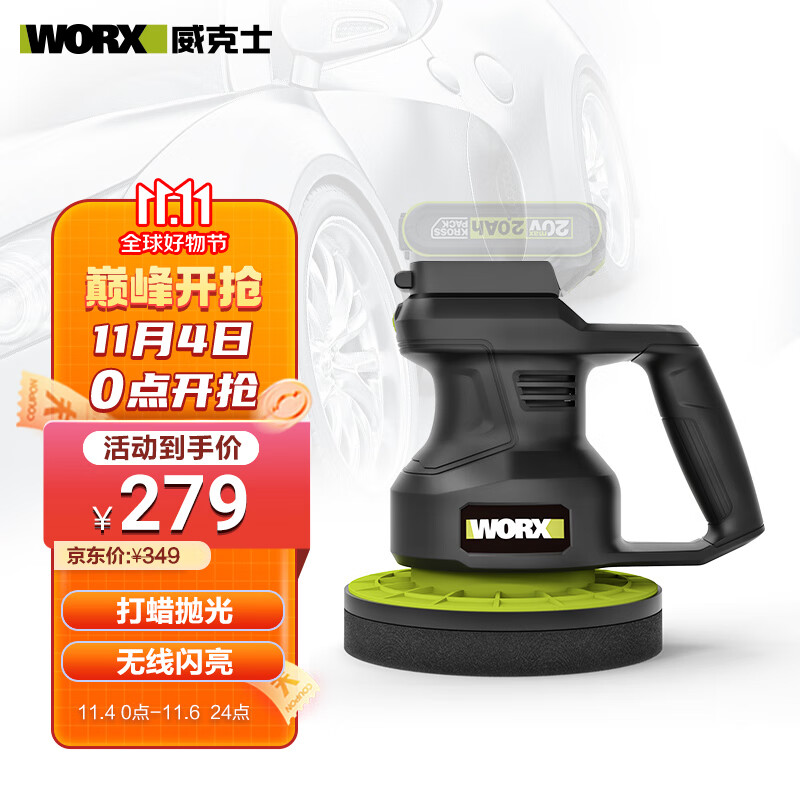 威克士20V锂电无线打蜡机WU858.9(不含电池和充电器)抛光机车载封釉地板属于什么档次？
