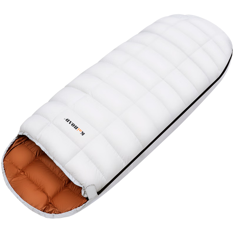 百亿补贴:凯路德(KAIROAD) 羽绒睡袋成人加厚户外冬季露营加宽单人可拼接室内隔脏羽毛绒 95CM加宽-蛋形睡袋2500g222元