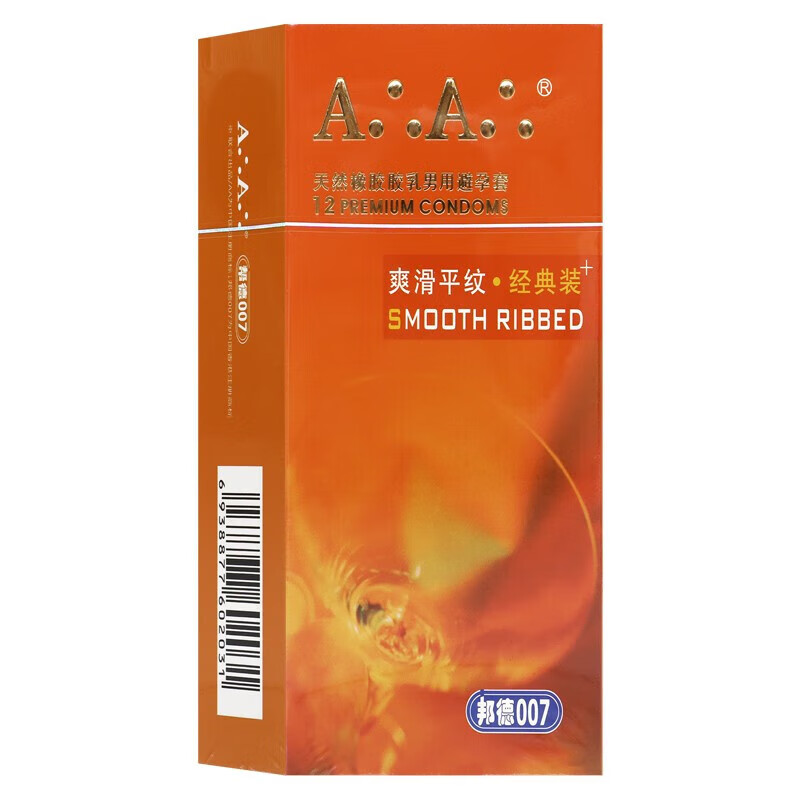 邦德007 避孕套12只(爽滑平纹经典装) 1盒装
